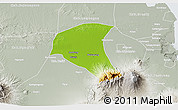 Physical 3D Map of Kab. Jombang, lighten, semi-desaturated