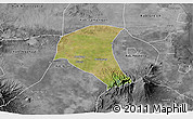 Satellite 3D Map of Kab. Jombang, desaturated