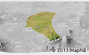 Satellite 3D Map of Kab. Jombang, lighten, desaturated