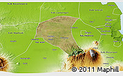 Satellite 3D Map of Kab. Jombang, physical outside