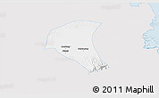Silver Style 3D Map of Kab. Jombang, single color outside