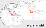 Blank Location Map of Kab. Jombang, highlighted parent region, within the entire country