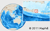 Shaded Relief Location Map of Kab. Jombang, highlighted parent region