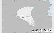 Gray Map of Kab. Jombang, single color outside