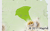 Physical Map of Kab. Jombang, lighten