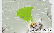 Physical Map of Kab. Jombang, lighten, semi-desaturated