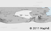Gray Panoramic Map of Kab. Jombang