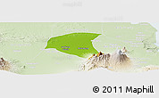 Physical Panoramic Map of Kab. Jombang, lighten