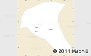 Classic Style Simple Map of Kab. Jombang, single color outside