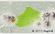 Physical 3D Map of Kab. Kediri, lighten, semi-desaturated