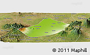 Physical Panoramic Map of Kab. Kediri, satellite outside
