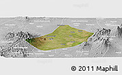 Satellite Panoramic Map of Kab. Kediri, lighten, desaturated