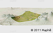 Satellite Panoramic Map of Kab. Kediri, lighten