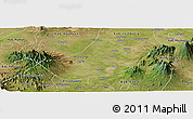 Satellite Panoramic Map of Kab. Kediri
