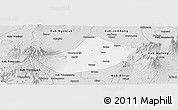 Silver Style Panoramic Map of Kab. Kediri