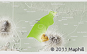 Physical 3D Map of Kab. Madiun, lighten, semi-desaturated