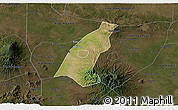 Satellite 3D Map of Kab. Madiun, darken