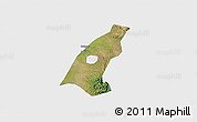 Satellite 3D Map of Kab. Madiun, single color outside