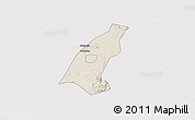 Shaded Relief 3D Map of Kab. Madiun, cropped outside