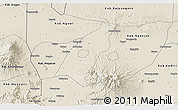 Shaded Relief 3D Map of Kab. Madiun