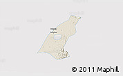Shaded Relief 3D Map of Kab. Madiun, single color outside