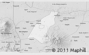 Silver Style 3D Map of Kab. Madiun
