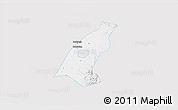 Silver Style 3D Map of Kab. Madiun, single color outside