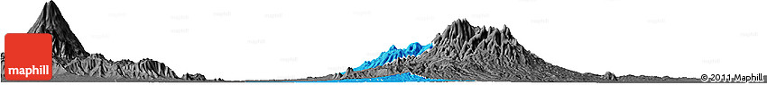 Political Horizon Map of Kab. Madiun, darken, desaturated