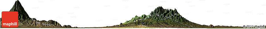 Satellite Horizon Map of Kab. Madiun, darken