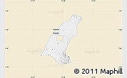Classic Style Map of Kab. Madiun, single color outside