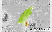 Physical Map of Kab. Madiun, lighten, desaturated