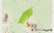 Physical Map of Kab. Madiun, lighten