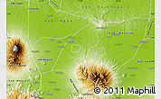 Physical Map of Kab. Madiun
