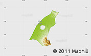 Physical Map of Kab. Madiun, single color outside