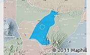 Political Map of Kab. Madiun, lighten, semi-desaturated