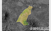Satellite Map of Kab. Madiun, darken, desaturated