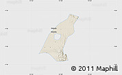 Shaded Relief Map of Kab. Madiun, single color outside