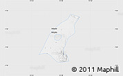 Silver Style Map of Kab. Madiun, single color outside