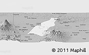 Gray Panoramic Map of Kab. Madiun
