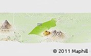 Physical Panoramic Map of Kab. Madiun, lighten