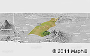 Satellite Panoramic Map of Kab. Madiun, lighten, desaturated