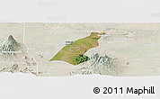 Satellite Panoramic Map of Kab. Madiun, lighten