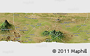Satellite Panoramic Map of Kab. Madiun