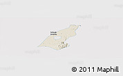 Shaded Relief Panoramic Map of Kab. Madiun, single color outside