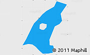 Political Simple Map of Kab. Madiun, single color outside