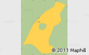 Savanna Style Simple Map of Kab. Madiun, single color outside