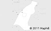 Silver Style Simple Map of Kab. Madiun
