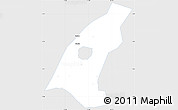 Silver Style Simple Map of Kab. Madiun, single color outside