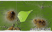 Physical 3D Map of Kab. Magetan, darken