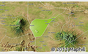 Physical 3D Map of Kab. Magetan, satellite outside